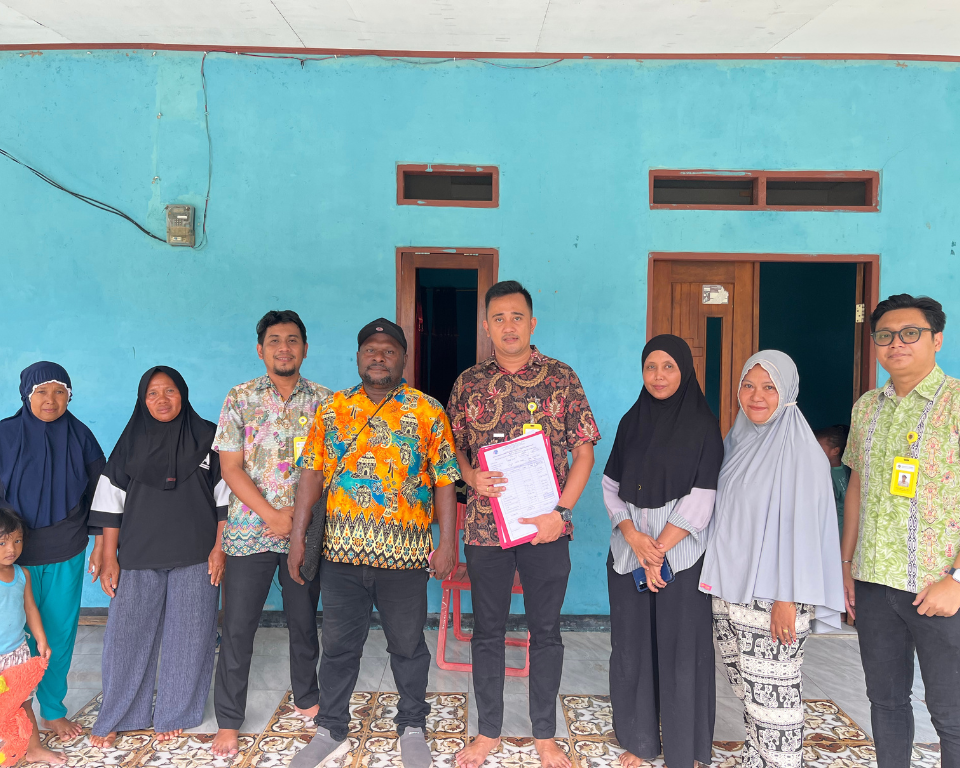 Satgas Yuridis PTSL Kantah Kota Jayapura Laksanakan Pengumpulan Data Yuridis di Kampung Skouw Mabo