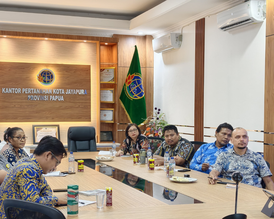 Kantor Pertanahan Kota Jayapura Ikuti Monev PTSL Tahun 2026 serta Percepatan Penyelesaian PDDM